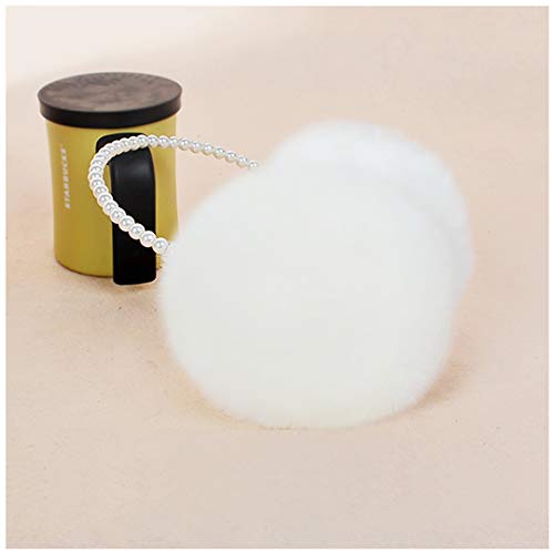 Novia's Choice Winter Faux Fur Earmuffs Warm Outdoor Ear Warmers for Women Girls(White) - Image 3