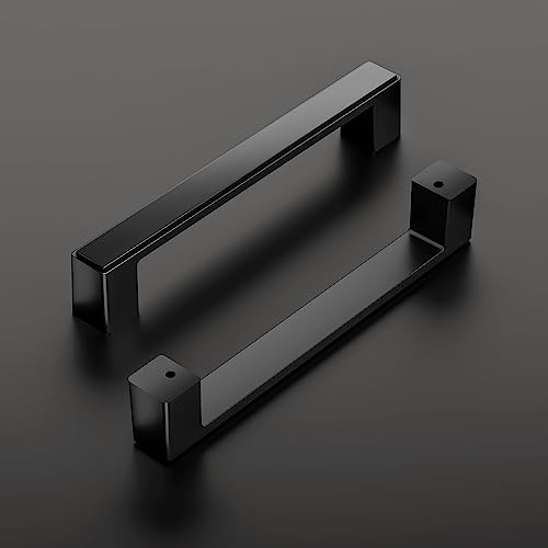 Cobbe 10 Pack Matte Black 5 Inch(128mm) Hole Centers Kitchen Cabinet Handles, Cabinet Pulls Kitchen Cabinet Hardware for Cupboard Drawer Handles Dresser Pulls - Image 9
