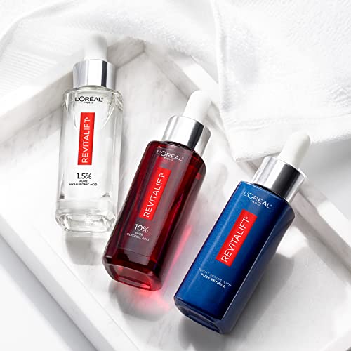 L'Oreal Paris Revitalift 1.5% Pure Hyaluronic Acid Face Serum, to Hydrate, Visibly Plump Skin, & Reduce Wrinkles, Fragrance Free 1 oz - Image 4