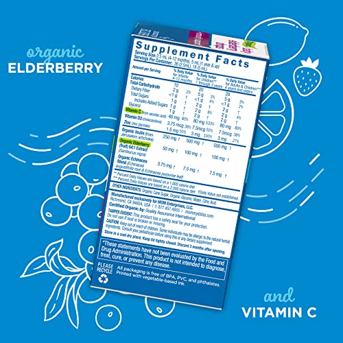 Mommy's Bliss Organic Baby Elderberry Drops, Immune Support with Vitamins, Prebiotics, Zinc & Organic Echinacea, Age 4 Months +, 3 Fl Oz (36 Servings) - Image 7