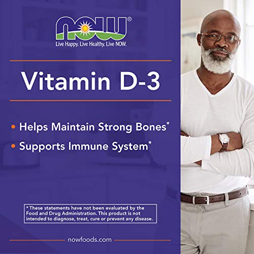 NOW Supplements, Vitamin D-3 5,000 IU, High Potency, Structural Support*, 240 Softgels - Image 4