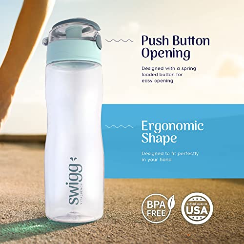 BPA Free Water Bottle | Clear Plastic Water Bottles | Sports Gym Bottle | 20-24 oz | sport water bottles | reusable water bottles | Smart Sports Bottle - Image 5